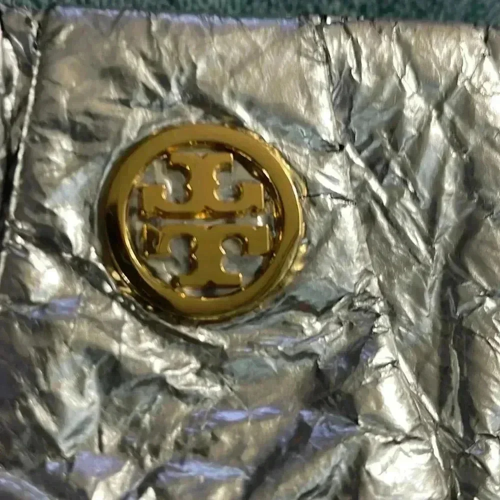 Tory Burch metallic cross bag